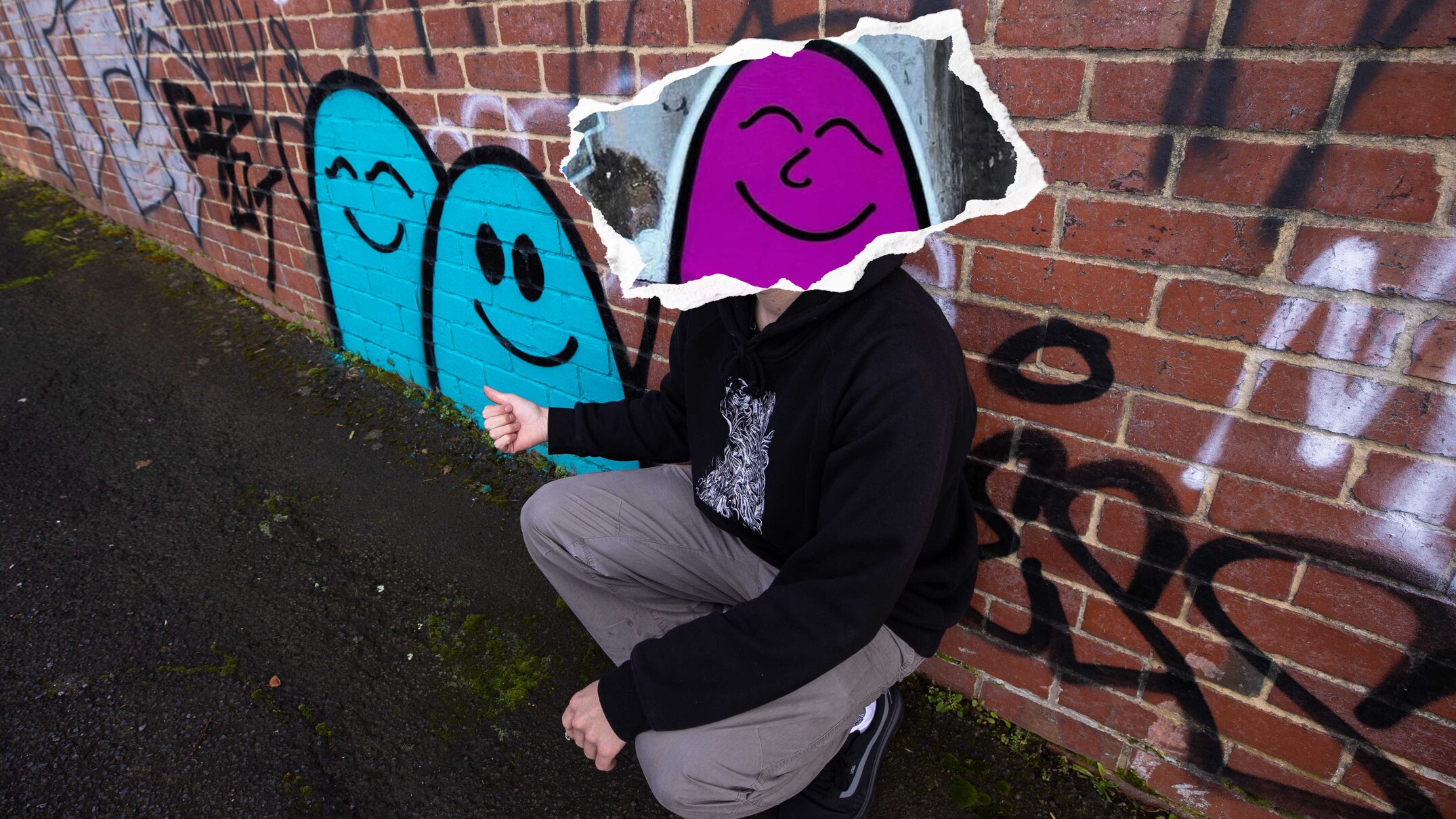 Have you spotted a 'smiley' graffiti around Tasmania? This is who spray ...