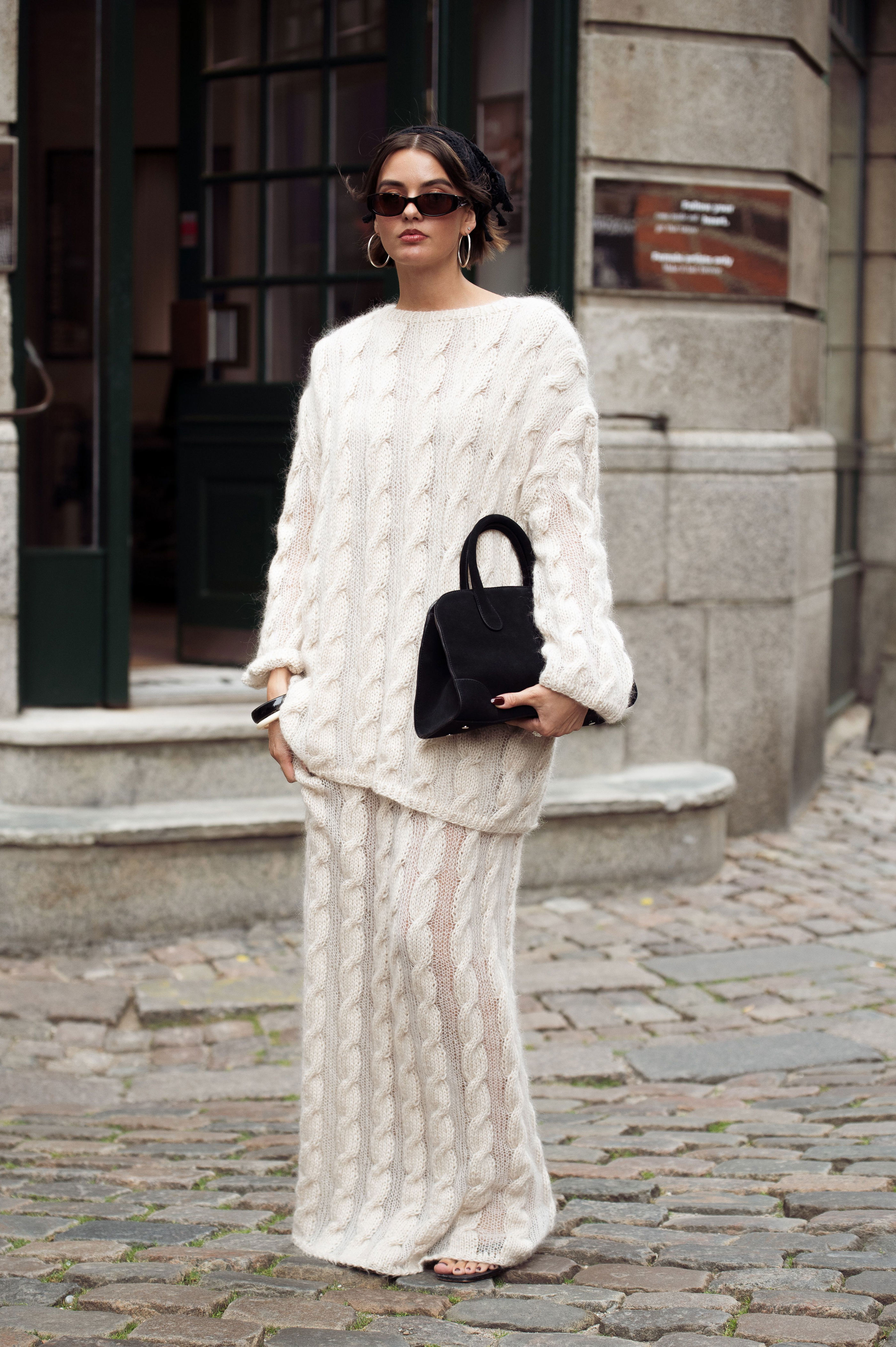 How to Wear a Sweater Over a Dress Like All the Cool Girls This Winter