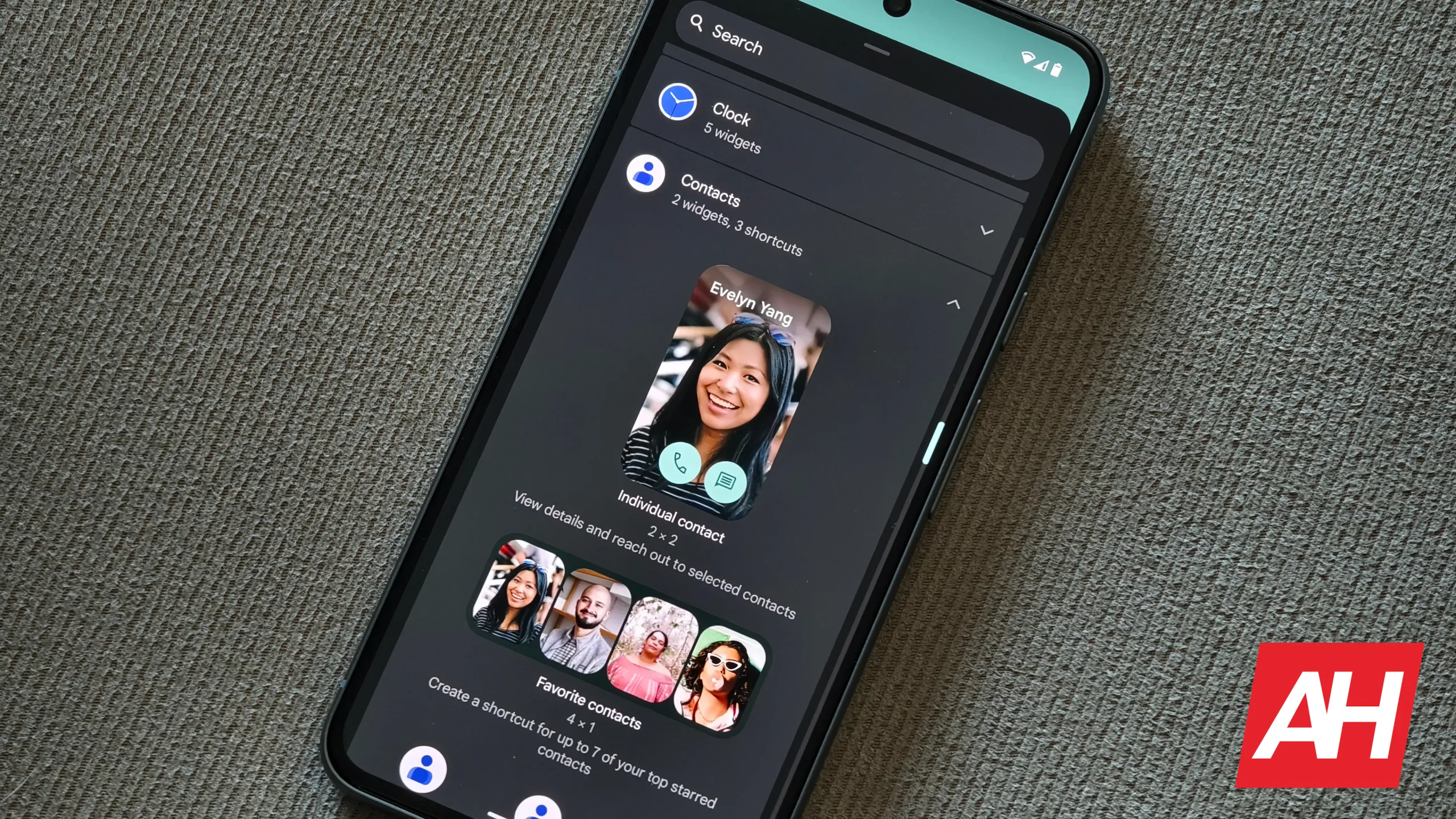 AH Google Contacts Widget