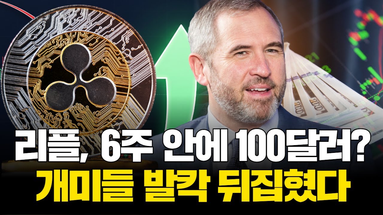 리플, 6주 안에 100달러?…개미들 발칵 뒤집혔다