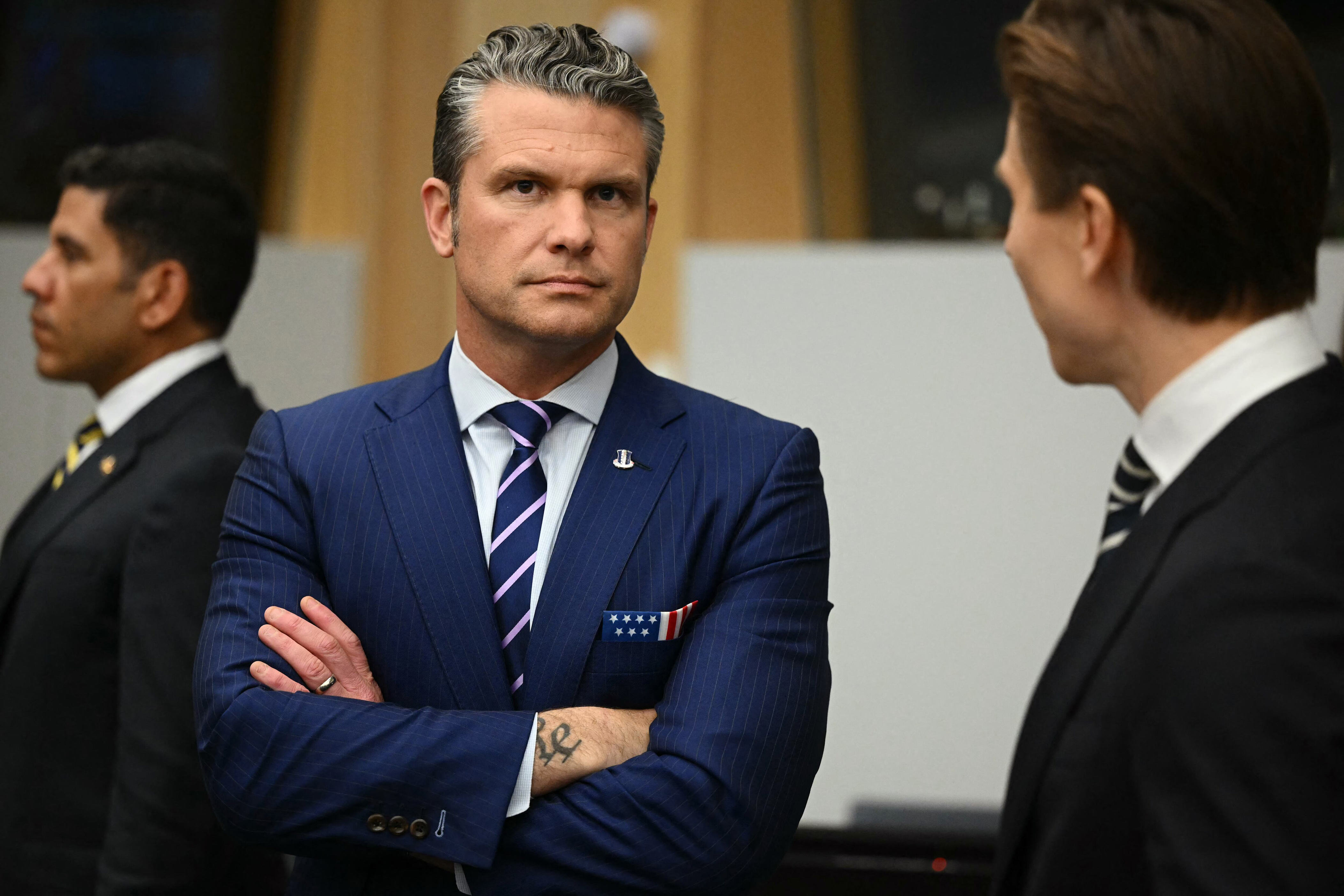 El secretario de guerra de Estados Unidos, Pete Hegseth