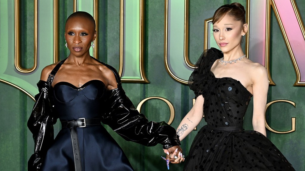 Ariana Grande fue acosada por un fan en la alfombra roja de ‘Wicked’; Cynthia Erivo se defiende.