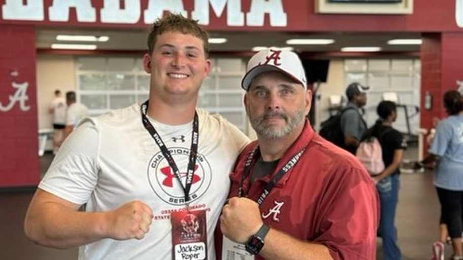 4-Star OL Jackson Roper Reacts to Tuscaloosa Trip
