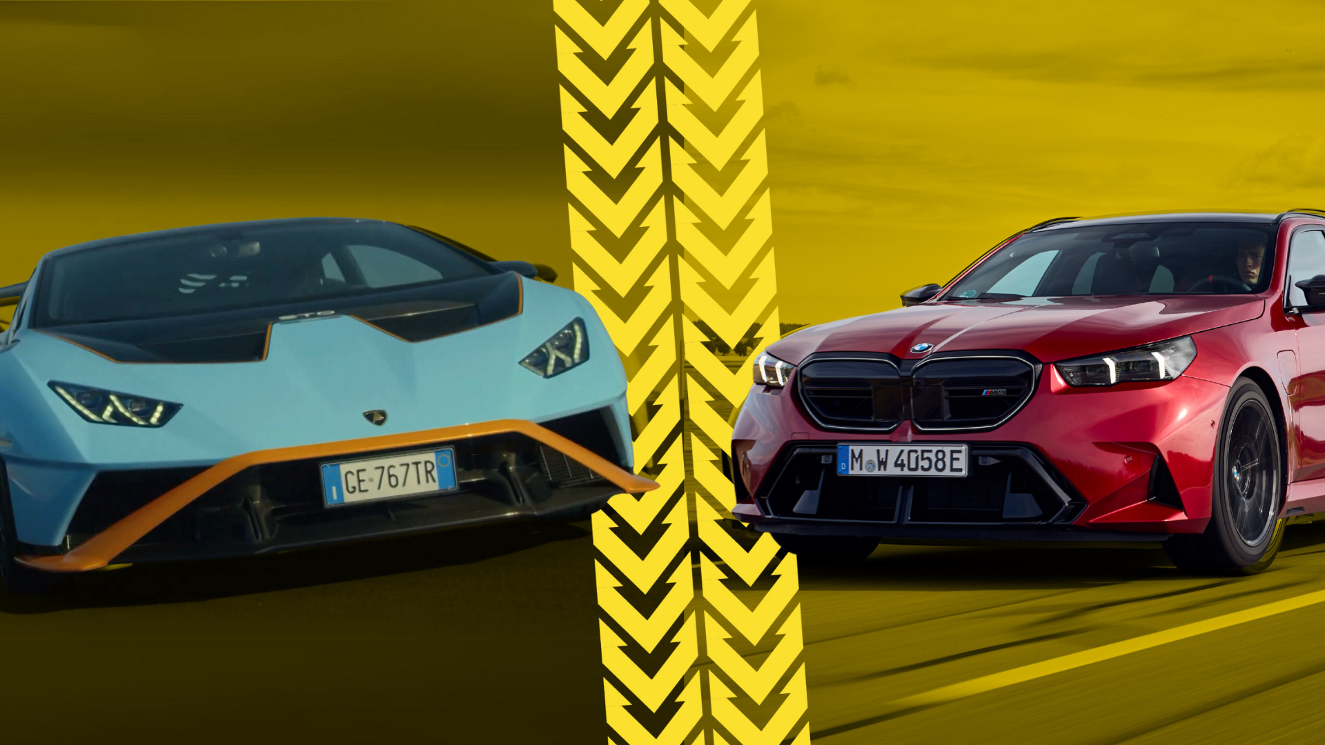 BMW M5 Touring gegen Lamborghini Huracán STO, Familienkutsche gegen ...