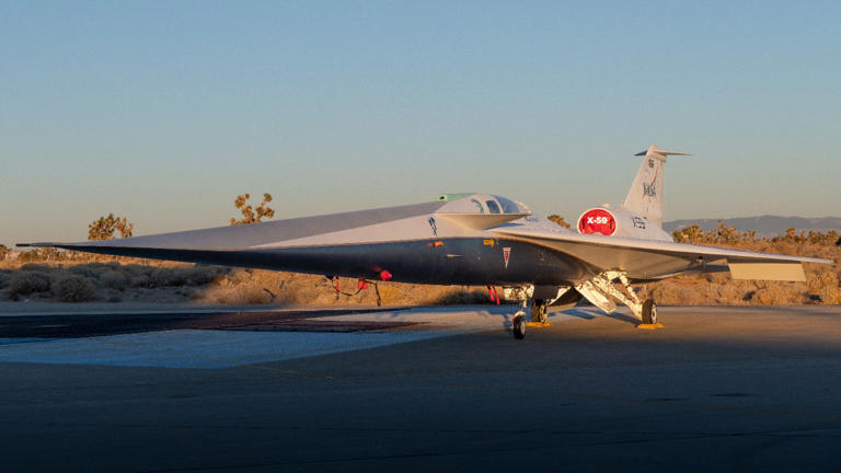NASA’s X 59 broke the sound barrier on its first test flight