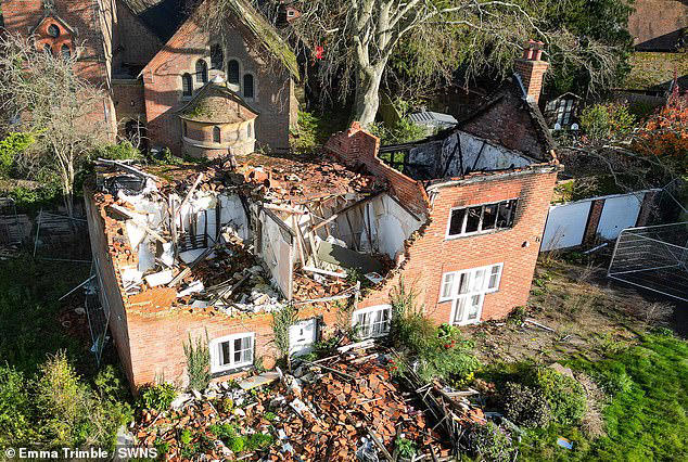 Period property reduced to rubble after it was hit by storms and fire ...
