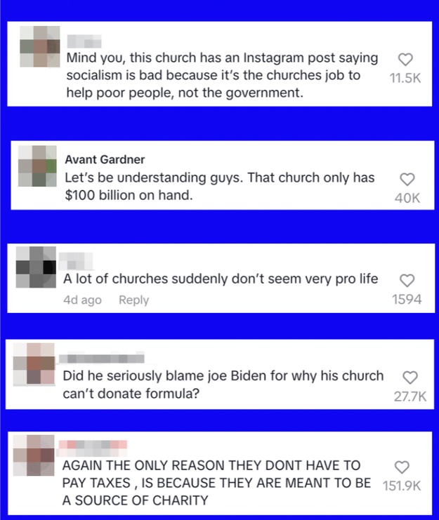 This TikToker Is Calling Churches To See If They Will Help Feed A