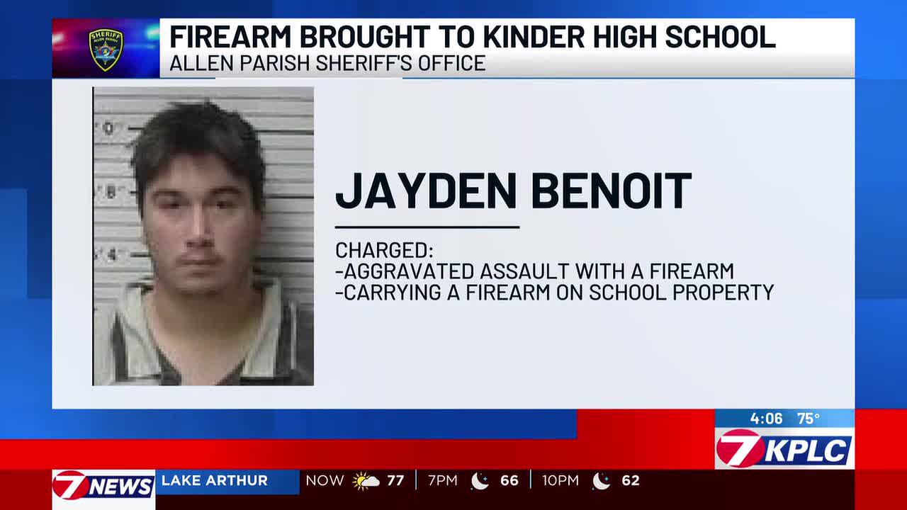 Kinder High student accused of bringing gun to school