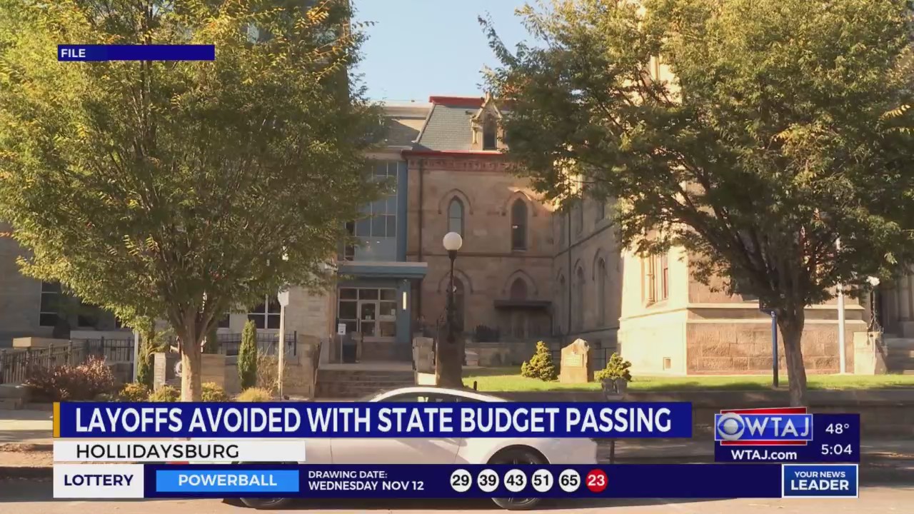 County layoffs averted in Blair as state budget passes