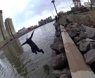 Heroic NYPD cops recount moment they dove into Harlem River to save ...