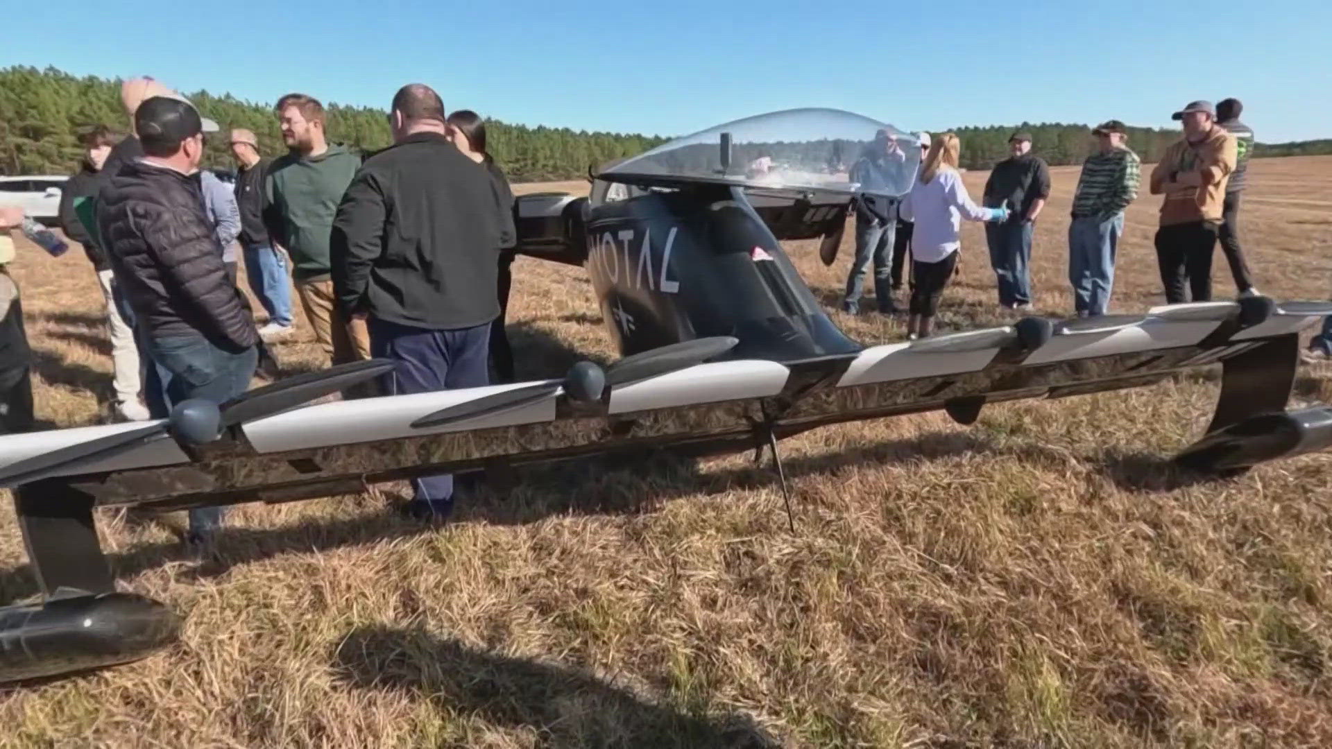 Electric flying car demonstration held in North Carolina