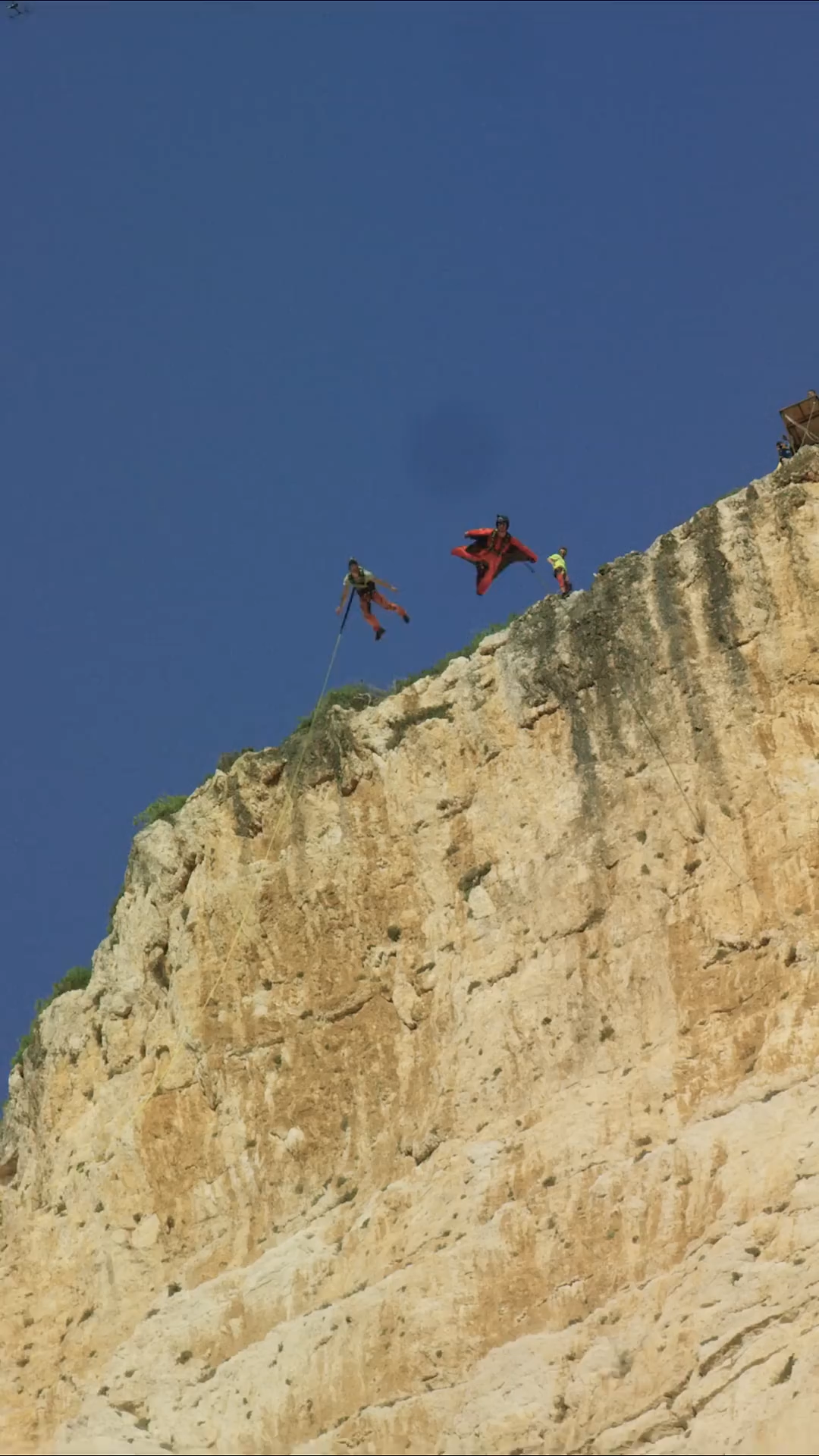 What a Wingsuit Does on a Cable