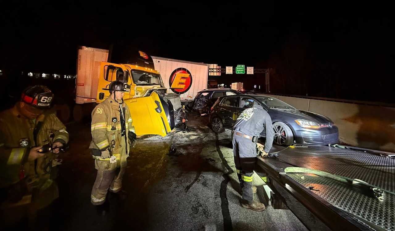 PHOTOS: 18-Vehicle Crashes Shut Down I-83 In York County, Five ...