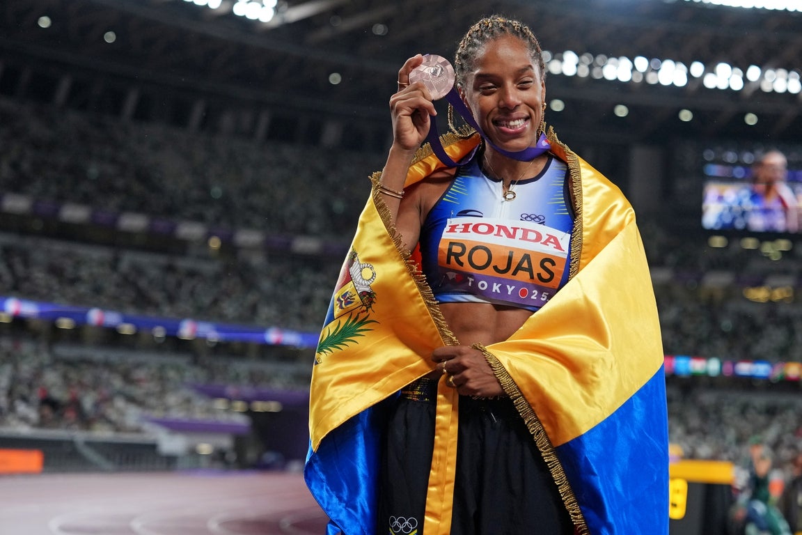 Powerful photos reveal Venezuelan triple jump queen Yulimar Rojas