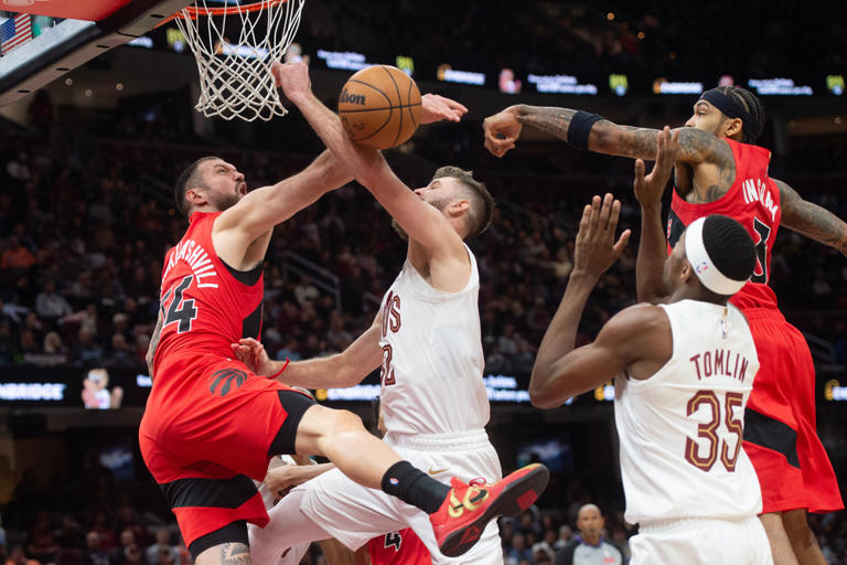Scottie Barnes scores 28 in near triple-double, Raptors beat Cavaliers ...