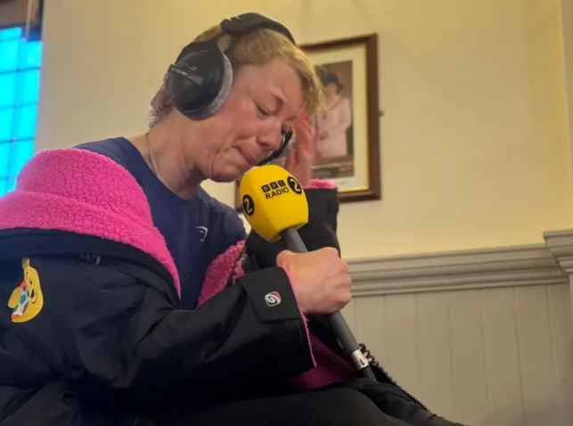 Sara Cox on day four of 135-mile Children In Need marathon challenge