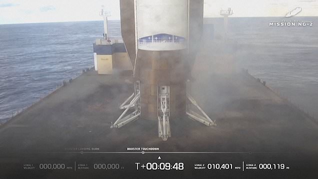 Blue Origin lands its huge New Glenn rocket booster for the first time