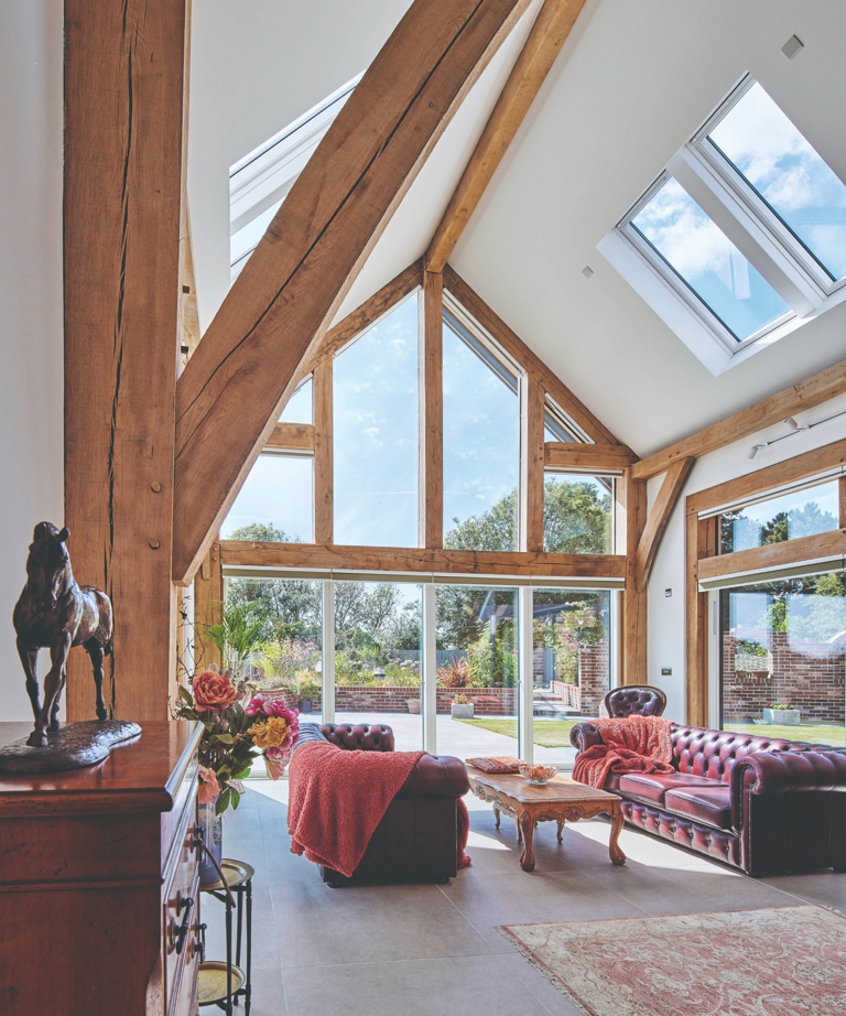 Couple build dream oak-frame house that’s completely self-sufficient