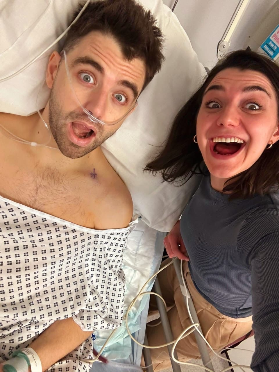 Mr Nurden receiving treatment