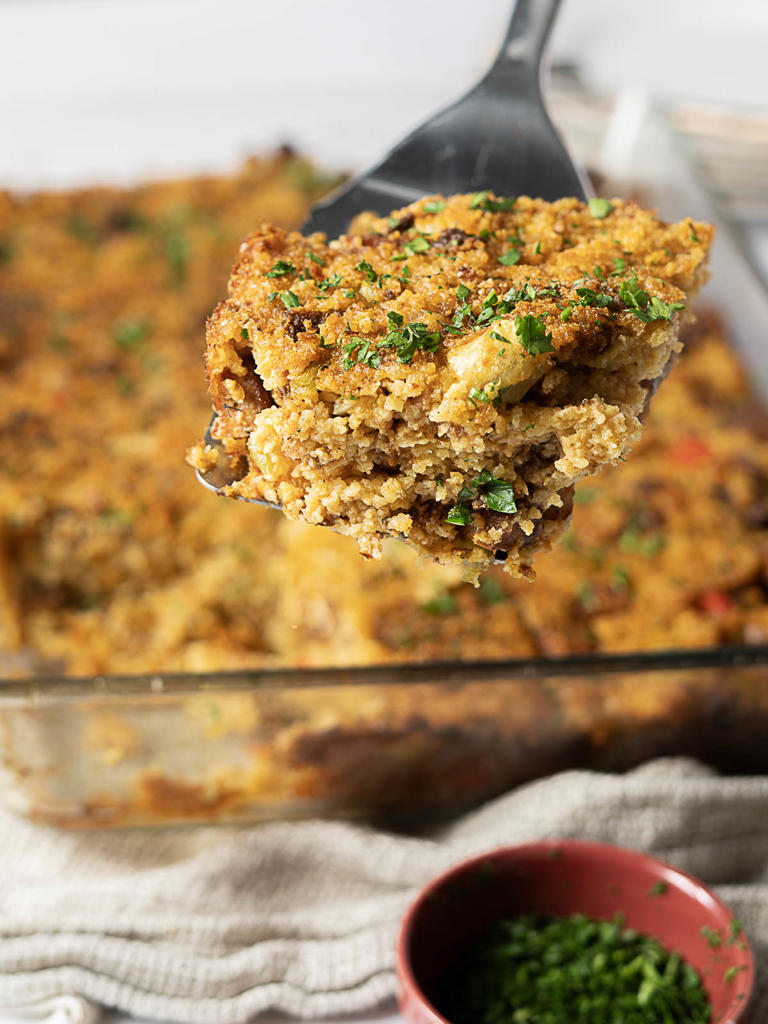 The Southern Stuffing with a Cajun Flair