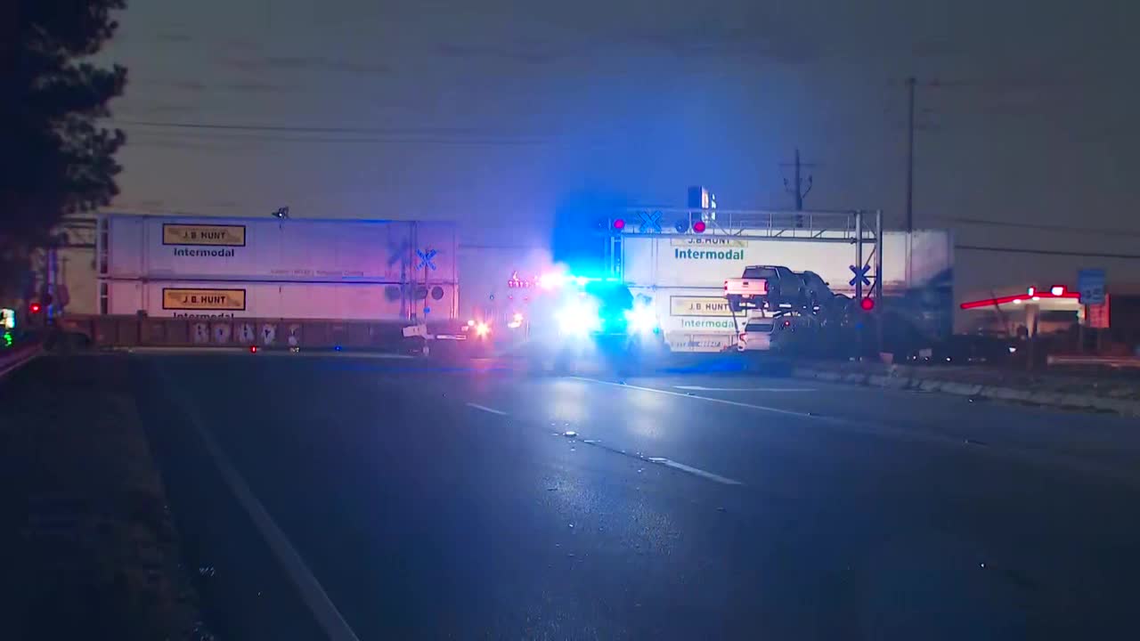 Train collides with truck in DeKalb County