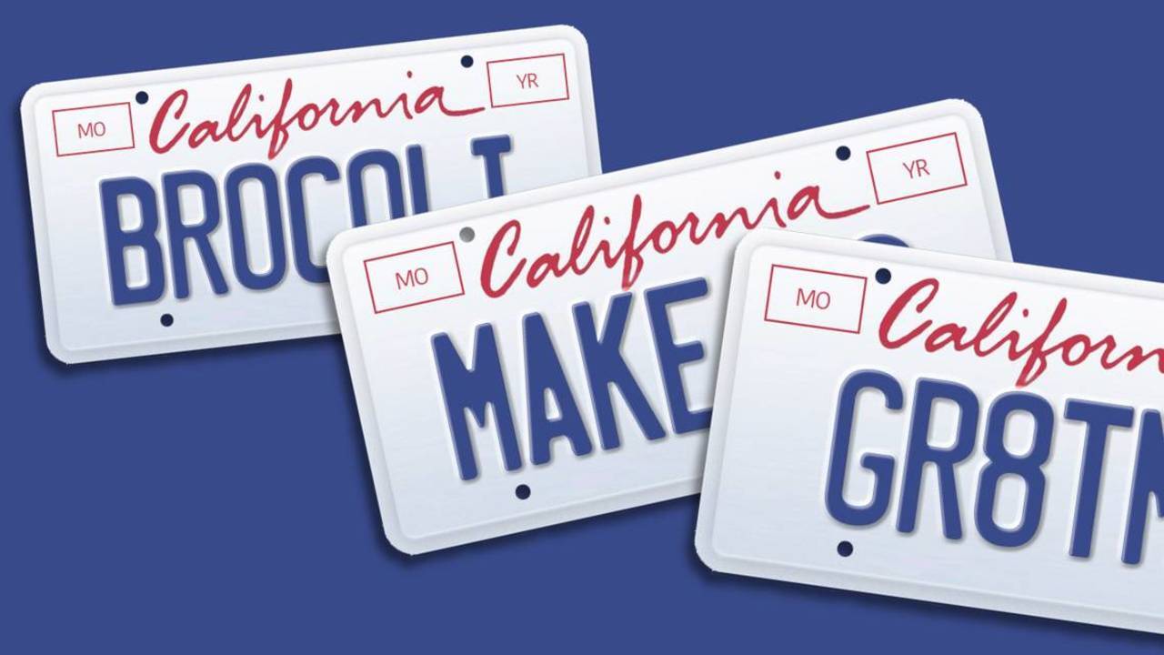 Search our database: Custom California license plates applications ...