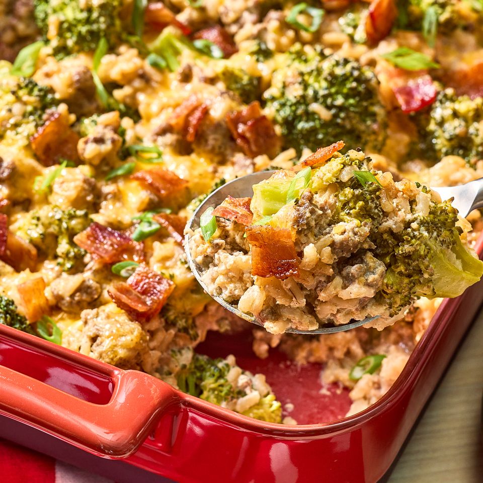 an image of the Loaded Broccoli & Beef Casserole
