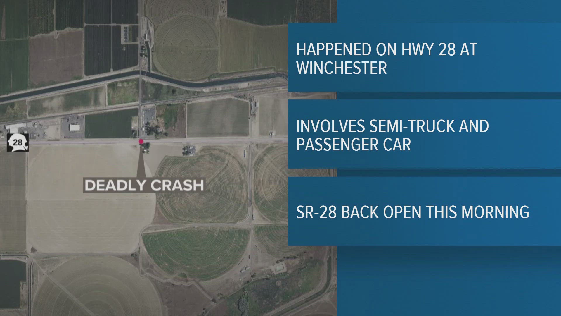 A man is dead following a crash in Grant County