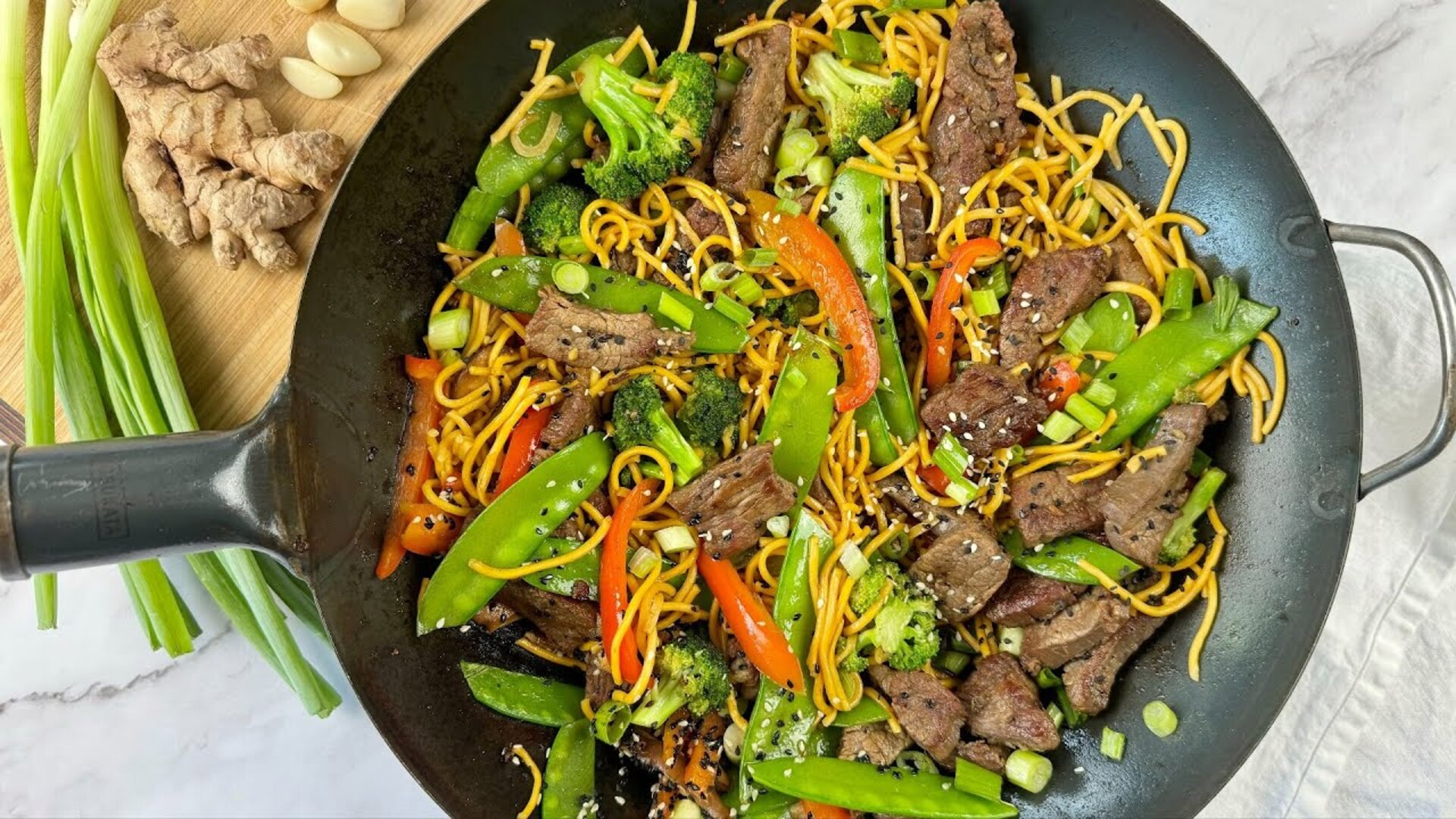 Saucy Teriyaki Beef And Vegetable Noodles