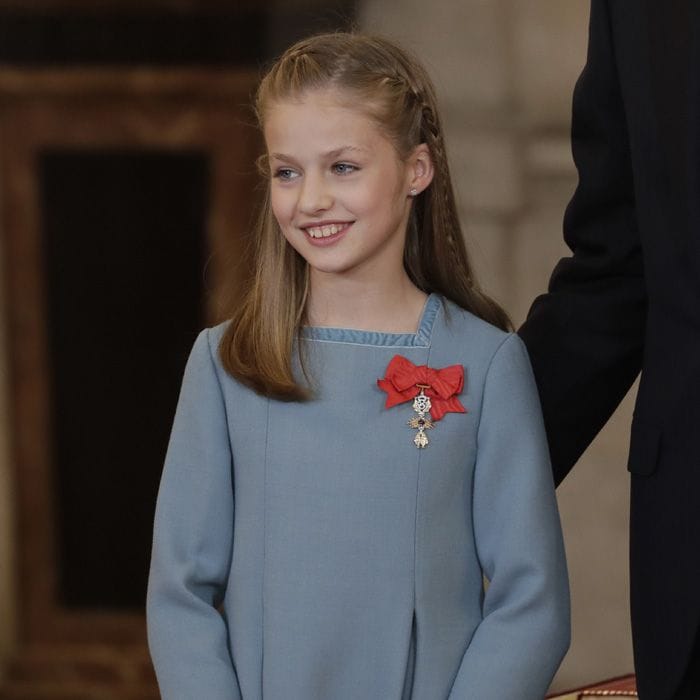 La princesa Leonor con la insignia de la Orden del Toisón de Oro