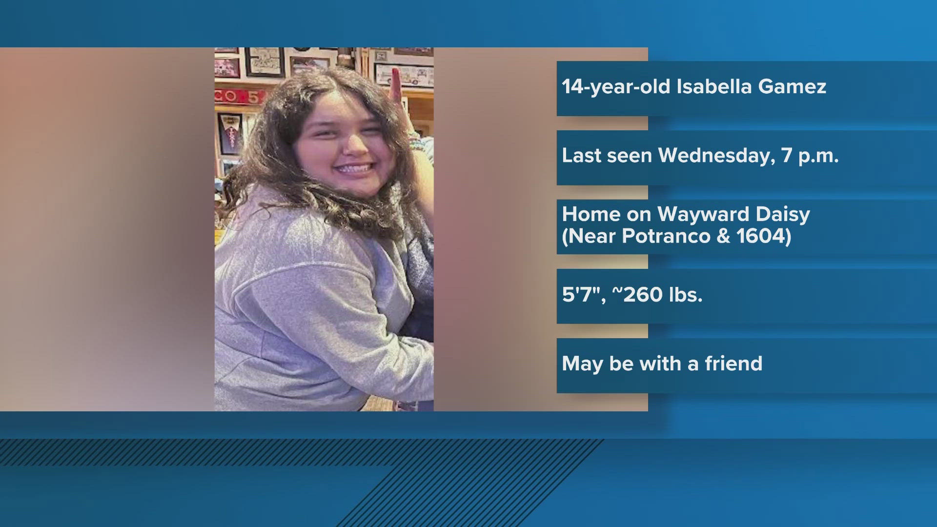 Search underway for missing 14-year-old in far west Bexar County