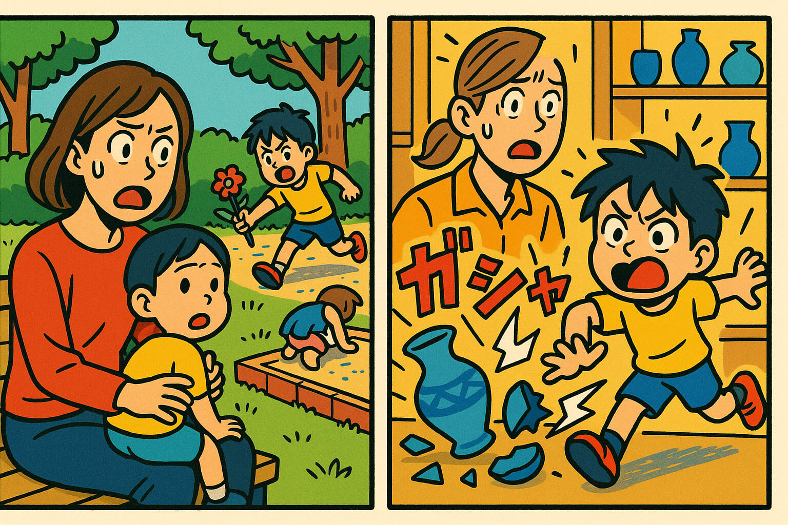 「放任主義だからいいの！」と子供が騒ぐのを放置する毒親。後日、子供のやらかしで顔面蒼白に【短編小説】