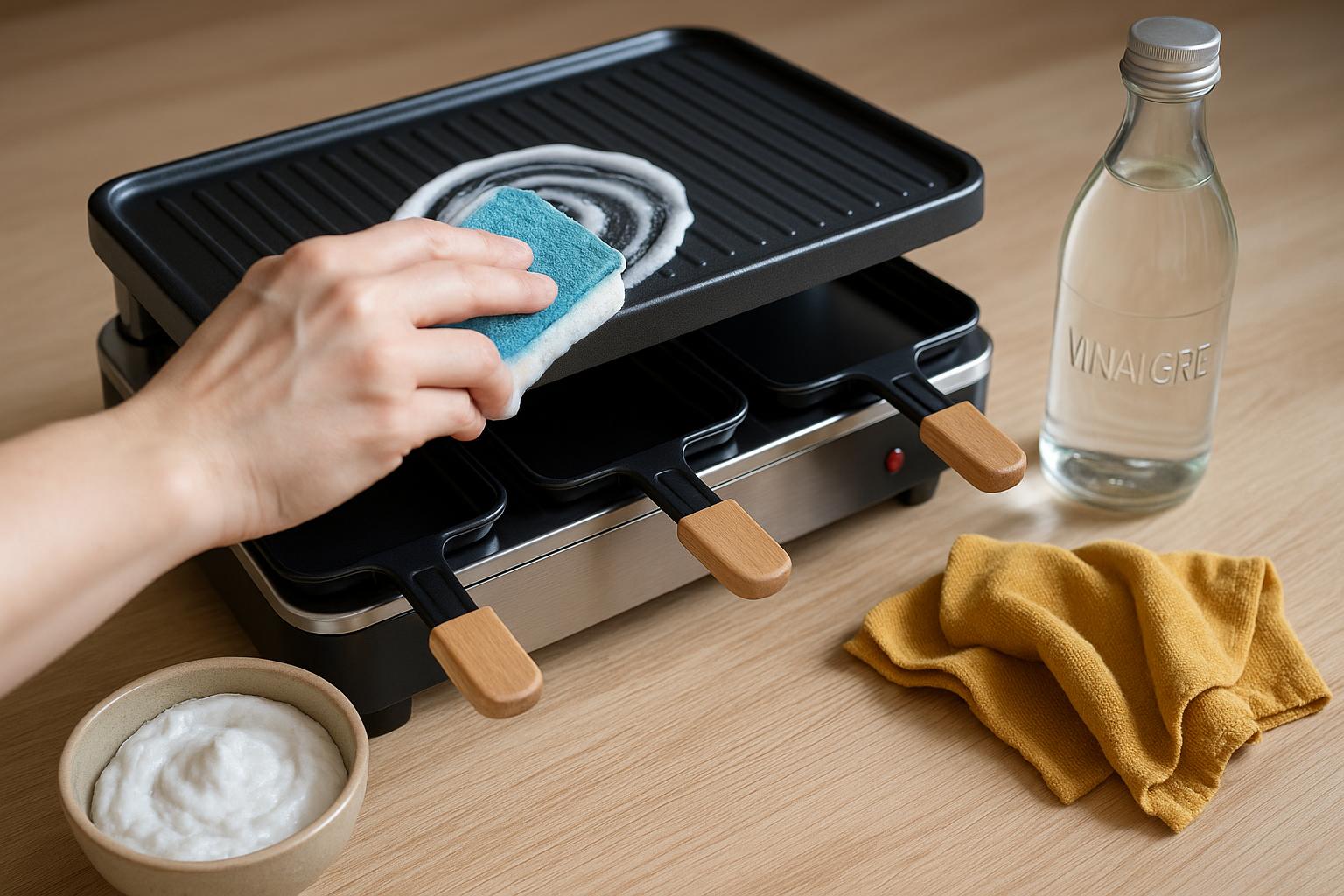 Ce geste simple pour nettoyer votre appareil à raclette prolonge sa ...