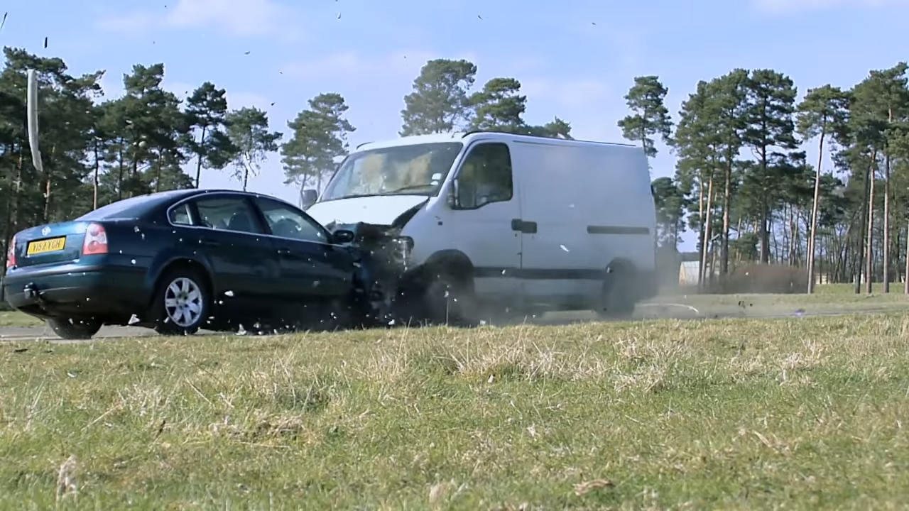 The surprising results of a van vs. car crash test