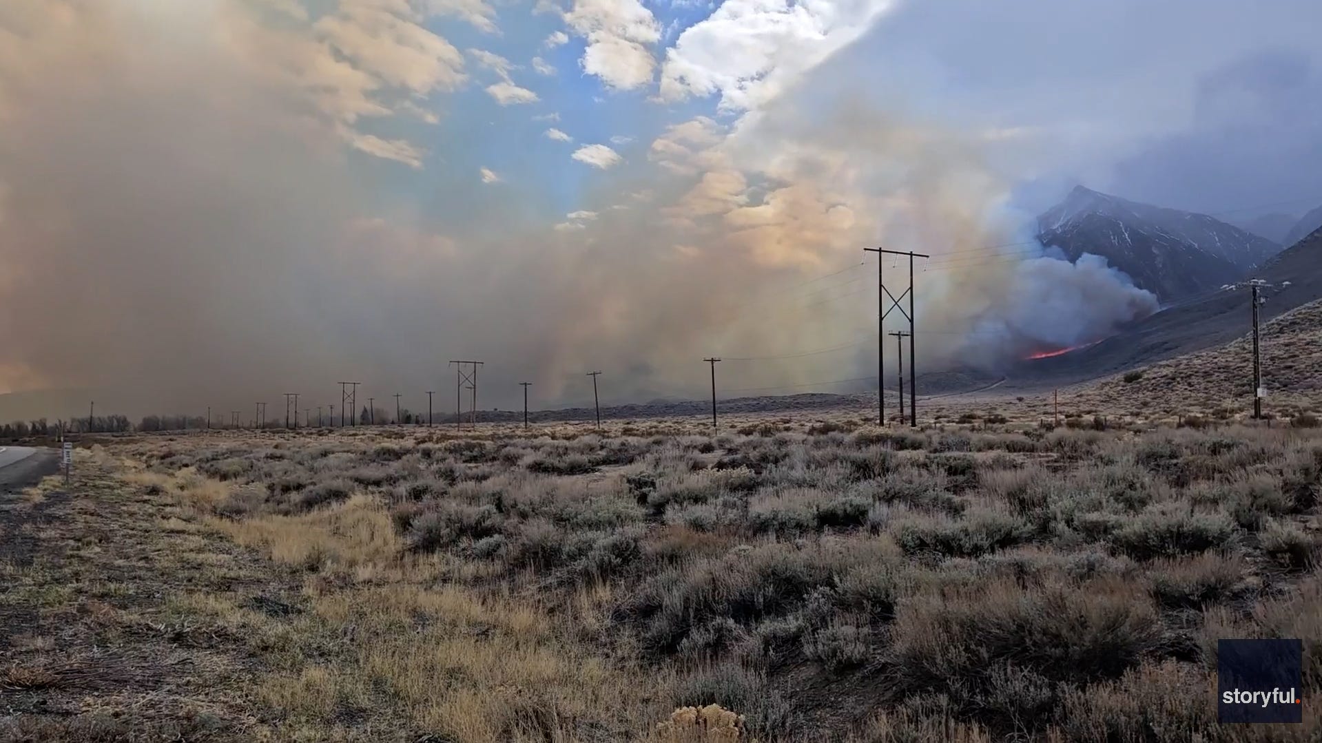 Wildfire destroys structures in Northern California near Mammoth Mountain