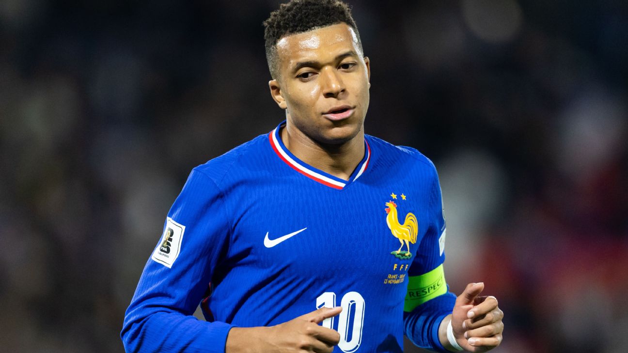 Real Madrid star Kylian Mbappé leaves France camp with injury