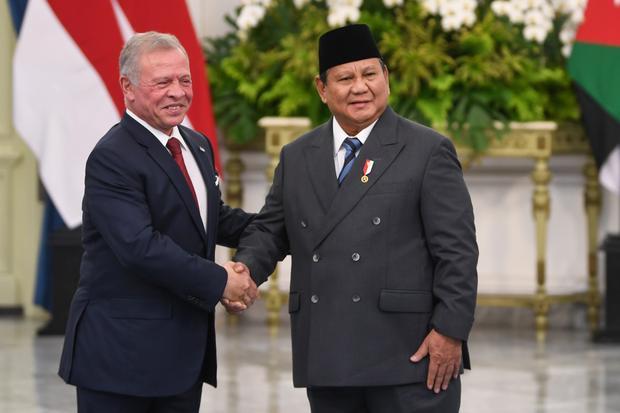 Prabowo Sambut Raja Yordania Abdullah II di Istana