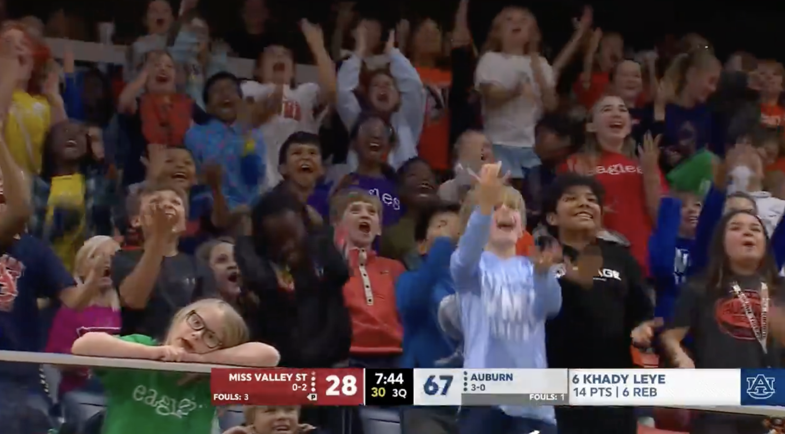 The 67 meme is taking over college basketball games