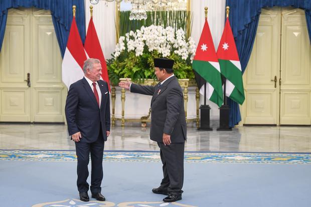 Prabowo dan Raja Yordania Bahas Kemitraan Perdamaian Gaza