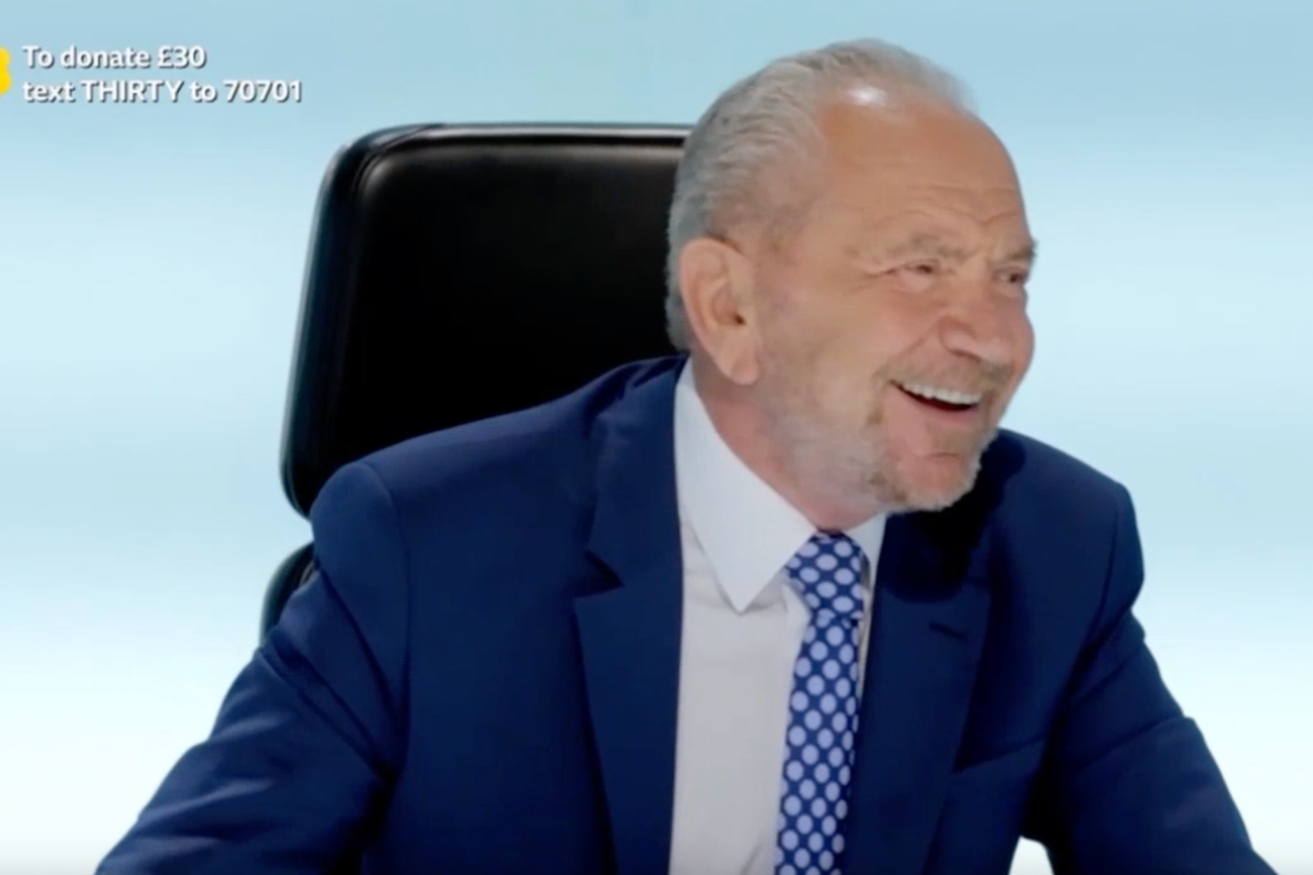 Lord Sugar is grilled by kids in special Children in Need sketch