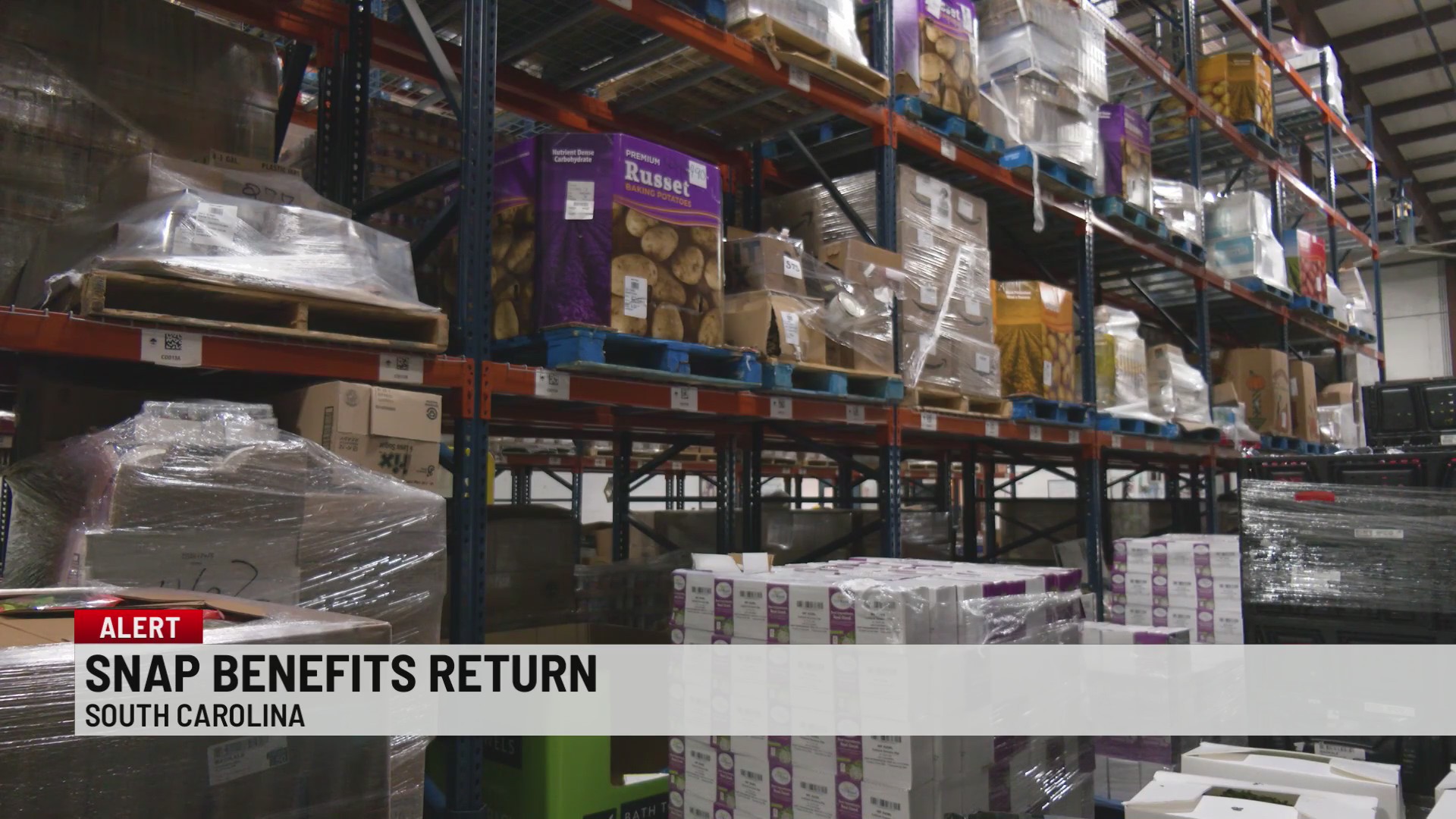 As food banks begin restocking shelves, SNAP benefits restored to SC