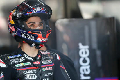 Alex Márquez prueba la aerodinámica de la Ducati GP25 en Valencia