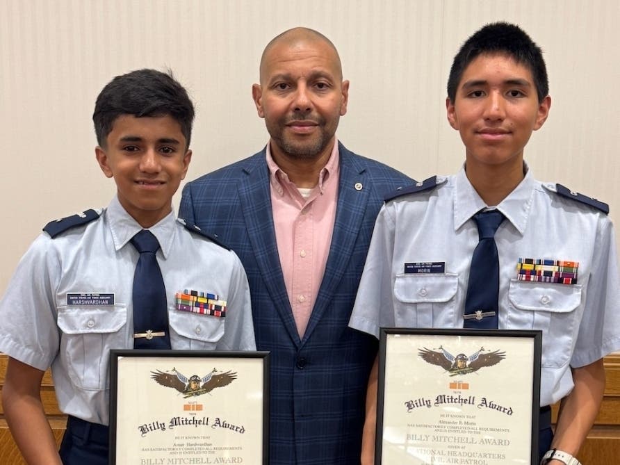 2 Livingston Students Earn Prestigious Award From Civil Air Patrol