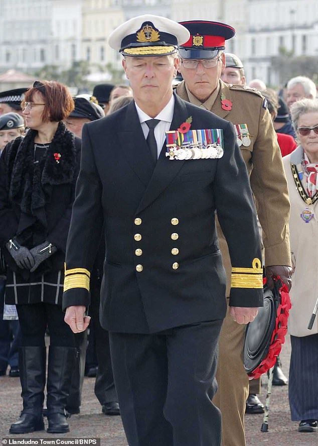 Police arrested man after 'fake admiral' turns up Remembrance Sunday event