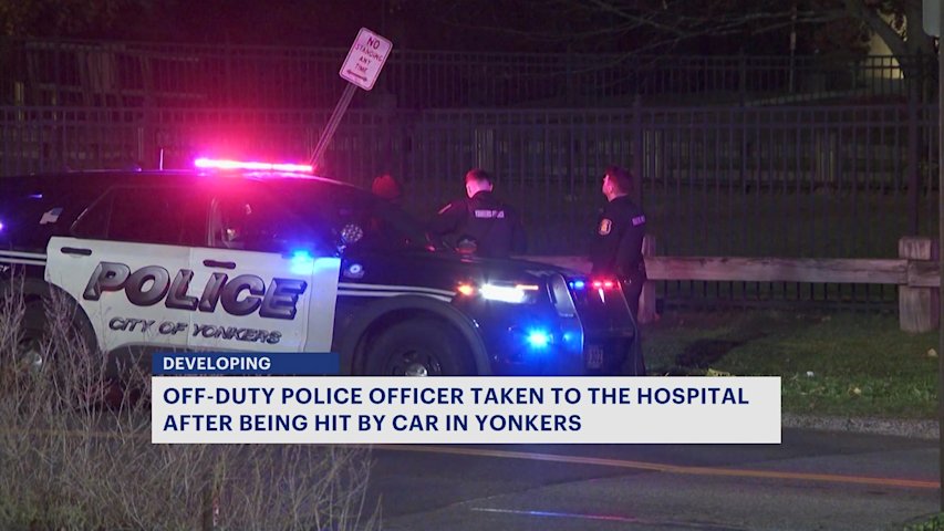 Off-duty police officer recovering after being struck by a car