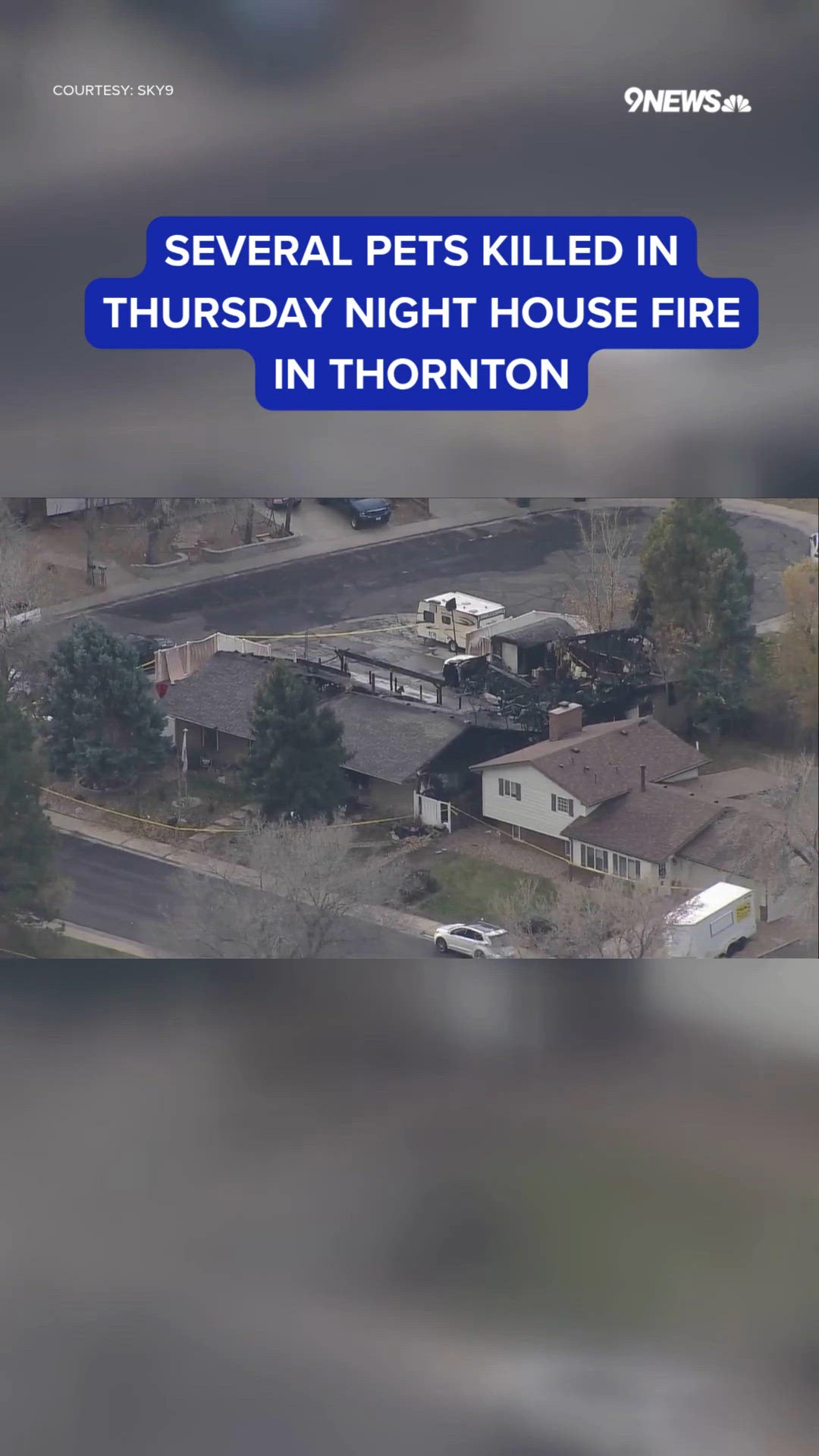 Several pets killed in Thornton house fire