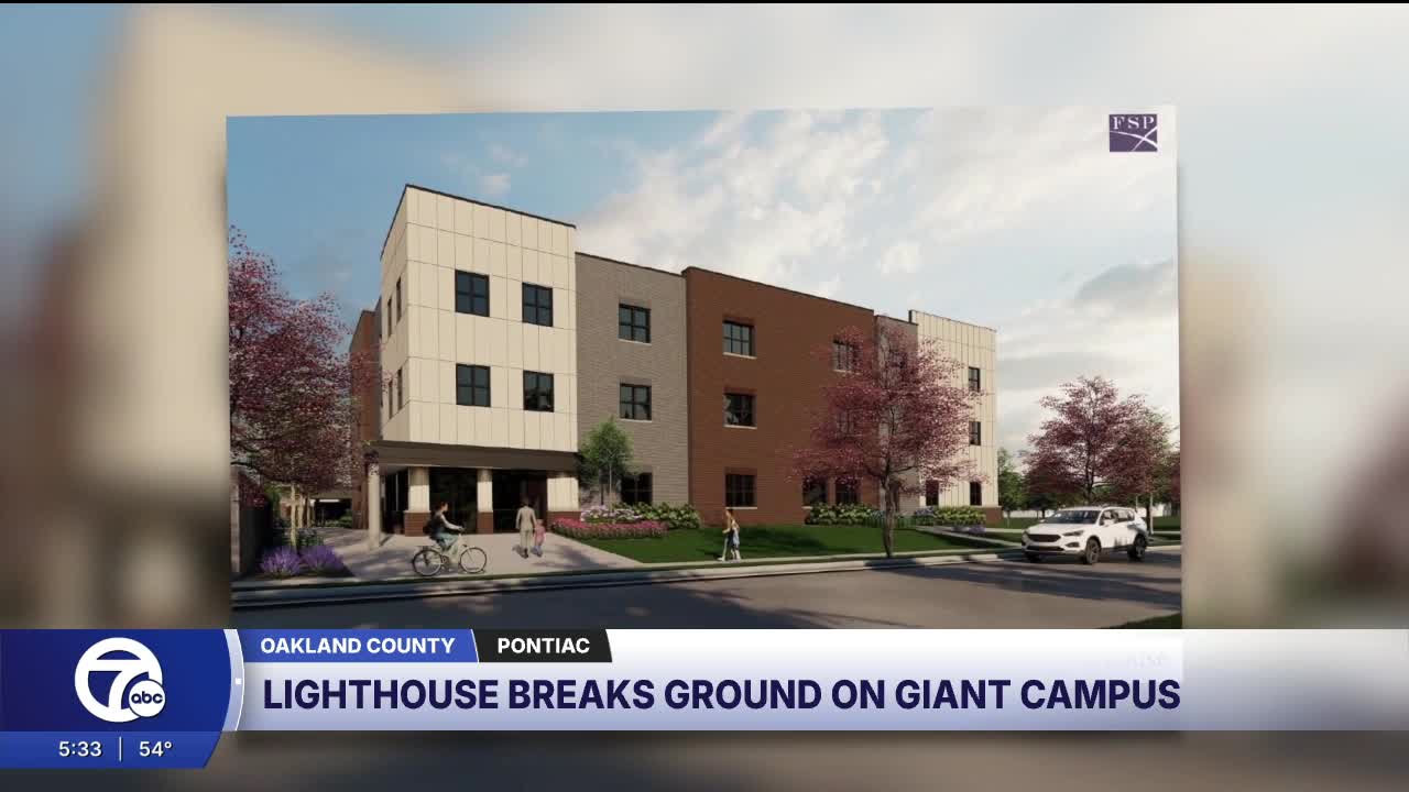 $40M Lighthouse campus breaks ground in Pontiac to help homeless families