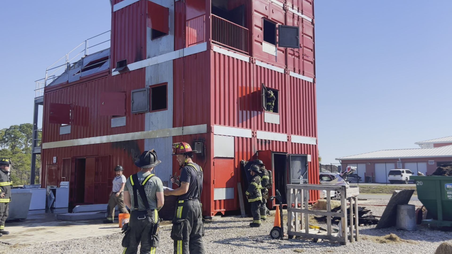 PCB firefighters complete live-fire training