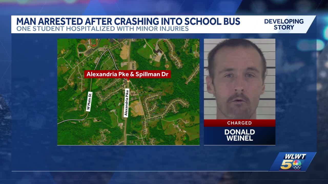 Police: Driver arrested after crashing into Campbell County school bus ...