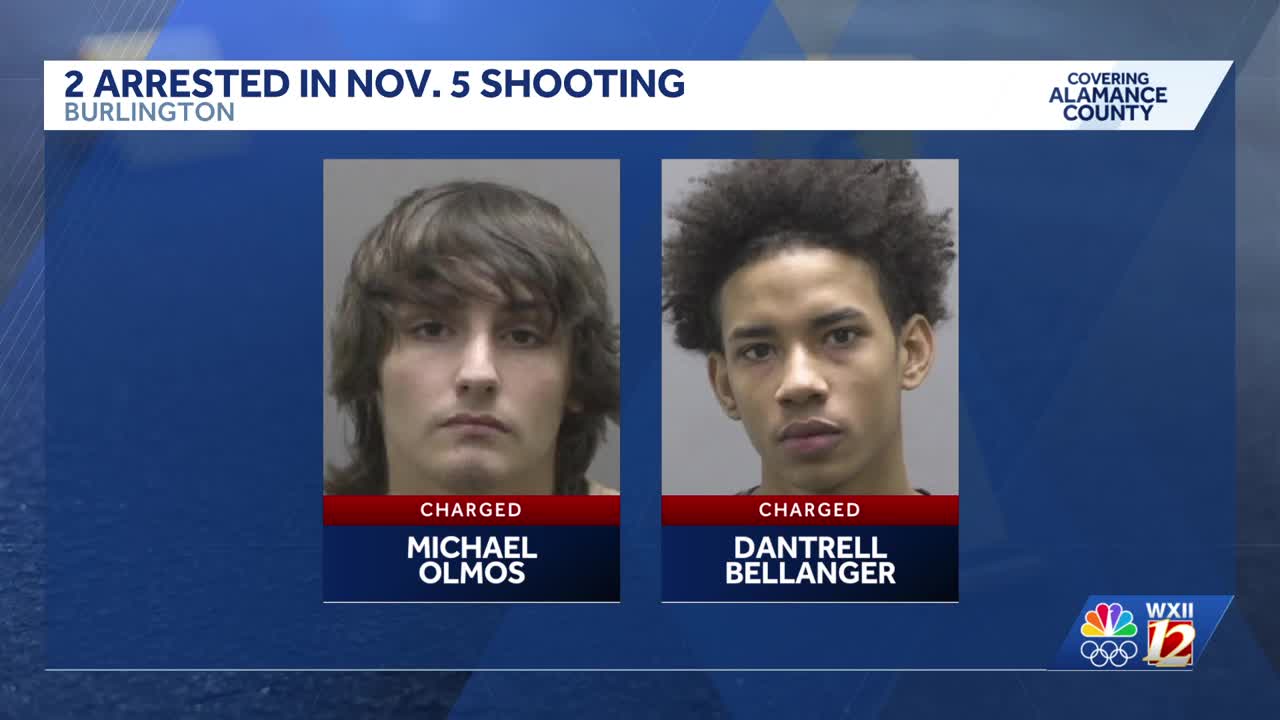 Two men charged after Huffman Mill shooting in Burlington